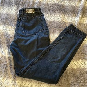 EUC ⭐️VINTAGE⭐️Blackwash Button-fly Bongo Skinny Jeans, 11 Vintage (13.5” flat)